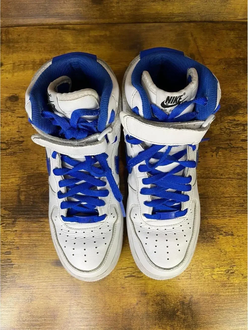 NIKE AIR FORCE 1 HIGH 8.5 US WHITE AND BLUE Womens